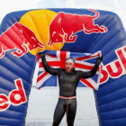 Ross Edgley, tras conseguir su gesta.-RED BULL UK