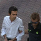 EFE  Alberto Portuondo, presunto testaferro de Rato a su llegada este jueves a los Juzgados de Plaza de Castilla en Madrid.-EFE