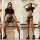 Varios momentos del baile que se ha marcado la actriz Hiba Abouk en Instagram.-