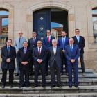 Responsables de las diputaciones del Camino del Cid, ayer en Soria.-HDS