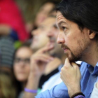 El secretario general de Podemos, Pablo Iglesias, en un acto de Podemos en Toledo, este domingo.-Foto:   EFE / ISMAEL HERRERO / EFE