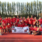 Integrantes del Club Atletismo Numantino que el pasado fin de semana compitieron en Burgos.-D.S.