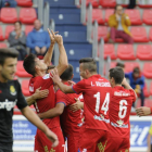 El Numancia logró su primera victoria de la temporada.-DIEGO MAYOR