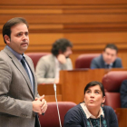 El procurador socialista, Celestino Rodríguez, durante el Pleno de las Cortes de Castilla y León-ICAL