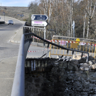 Así quedó el puente hacia Tardesillas tras el accidente - VALENTÍN GUISANDE
