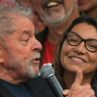 Lula y Rosângela Silva.-