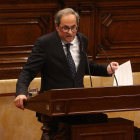 El presidente de la Generalitat, Quim Torra, en el Parlament-ELISENDA PONS