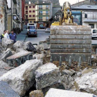Cabeza de la escultura del general Yagüe encontrada recientemente-HDS