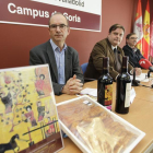 Miguel Ibáñez, José Luis Ruiz Zapatero y Samuel Moreno presentan ayer el congreso.-LUIS ÁNGEL TEJEDOR