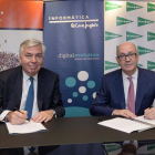 Vincent Rouaix, presidente y CEO de Gfi, y Jesús Nuño de la Rosa, presidente de IECISA y consejero de El Corte Inglés.-