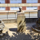 Busto de Yagüe en un parque público de El Burgo-A. M.
