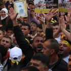 Manifestación de familiares de presos palestinos, el domingo.-EPA / ALAA BADARNEH