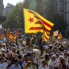 Fotografía de la movilización de la ANC en motivo de la Diada de Catalunya el septiembre del 2016 en Barcelona.-FERRAN NADEU