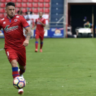 Acuña tenía una notable actuación la pasada jornada ante el Alcorcón y hoy repetirá en la punta del ataque.-Valentín Guisande