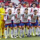 El once inicial del Rayo Majadahonda que ganó el pasado fin de semana al Almería en el estadio Wanda Metropolitano.-LFP