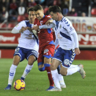 Fran Villalba, en la imagen el partido ante el Tenerife, fue el autor del gol del Numancia ante el Rayo Majadahonda.-Mario Tejedor