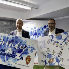 Estos son los puntos de partida de la Campaña de Abonados de la Temporada 2018-19, que hoy han puesto de largo en el Estadio de La Romareda el Vicepresidente del Club, Fernando Sainz de Varanda, y el Director de Marketing, Carlos Arranz.-REAL ZARAGOZA