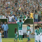 Presentación del regreso de Joaquín Sánchez al Benito Villamarín.-EFE / JOSE MANUEL VIDAL