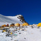 Imagen del campamento 4 del Everest, en mayo del 2018.-AFP