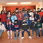 Los participantes en el Villa de Ágreda de ajedrez de categoría infantil. HDS