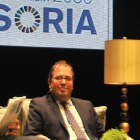 Alberto Casero durante su participación en el Think Europe de Soria. HDS