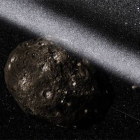 Una impresión artística de los anillos que rodean el asteroide Chariklo.-Foto: EFE