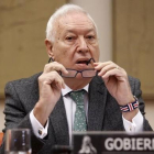El ministro de Exteriores, José Manuel García Margallo, en su comparecencia este miércoles en el Congreso.-EFE / Chema Moya