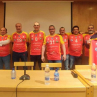 Reconocimiento a los héroes del ascenso en 1988 a la máxima categoría del voleibol español. HDS