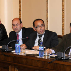 Los diputados socialistas  Romero, Alonso, Rey y Corredor durante un Pleno. / VALENTÍN GUISANDE-