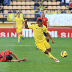 Uche fue el autor de los dos tantos que el Villarreal le endosó al Mirandés el pasado fin de semana. / JUAN MARTÍ-