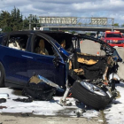 Accidente de un Tesla el pasado 25 de marzo del 2018 en California.-REUTERS / STRINGER