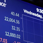 El índice Dow Jones, por encima de los 22.000 puntos.-RICHARD DREW (AP)