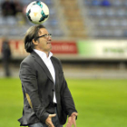 El entrenador del Numancia, Juan Antonio Anquela. / DIEGO MAYOR-