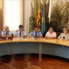 Forn, con la Junta de Seguretat Local de San Sadurní dAnoia-ACN / POL SOLA