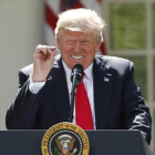 Trump anuncia ayer la rupturacon el Acuerdo de París.-REUTERS / KEVIN LAMARQUE