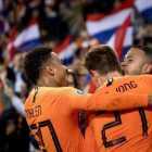 3-1. Depay y De Jong acaban con la agonía.-EPA / KOEN VAN WEEL