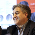 El alcalde de Soria y José Luis Corral, ayer, en la inauguración de las jornadas.-Luis Ángel Tejedor