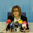 Marimar Angulo en su comparecencia ante los medios de comunicación. / Ú.S.-