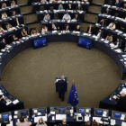 El presidente de la Comisión Europea, Jean-Claude Juncker, en su discurso sobre el estado de la Unión Europea.-FREDERICK FLORIN