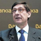 José Ignacio Goirigolzarri, presidente de Bankia, en una presentación de resultados.-EL PERIÓDICO