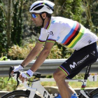 Alejandro Valverde en la Volta de Cataluña.-