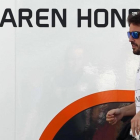 Fernando Alonso, en los test de Montmeló.-TONI ALBIR