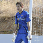 Nacho Zabal en un entrenamiento con el Numancia. / V. Guisande-