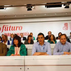 El líder del PSOE, Pedro Sánchez, antes de intervenir ante su comité federal para dar cuenta de las negociaciones.-JUAN MANUEL PRATS
