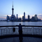 La ciudad de Shanghái y sus rascacielos.-FRILET Patrick / hemis.fr