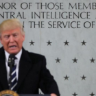 El presidente Donald Trump durante su discurso en la visita a la CIA.-CARLOS BARRIA