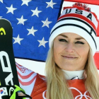 Lindsey Vonn, en los Juegos Olímpicos de Invierno de Pieonchang del 2018.-EFE / VASSIL DONEV