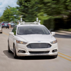 Coche autónomo de Ford en pruebas.-