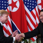 Trump y Kim Jong-un se reunirían por tercera vez.-AFP