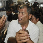 El expresidente ecuatoriano, Rafael Correa, el pasado febrero.-EFE / MARCOS PIN